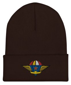 chinesische pla luftlandeflügel bestickte cuffed beanie 2545