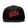 drum and bass snapback cap – lustig parodie, flat bill cap 1295