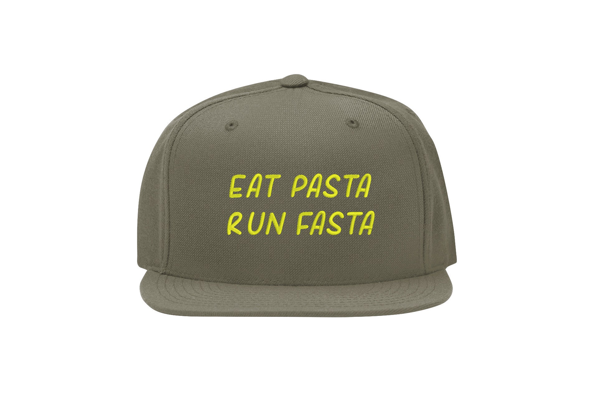 Eat Pasta Run Fasta Snapback Cap – Lustig, Flat Bill Cap eat pasta run fasta snapback cap – lustig, flat bill cap 3750
