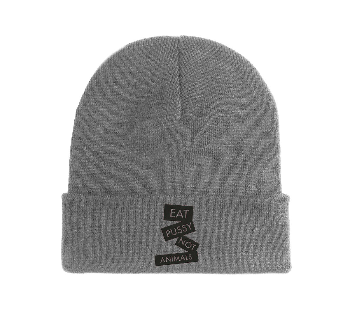 eat pussy not animals beanie lustig für herbst und winter 5876