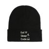 Eat Sleep Code Nerd Beanie Komfortabel und Warm eat sleep code nerd beanie komfortabel und warm 7791