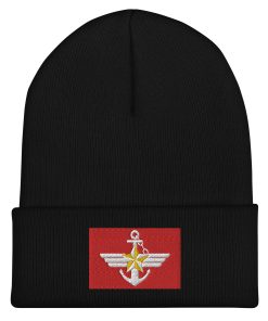 emblem der streitkräfte der republik korea bestickte cuffed beanie 4366