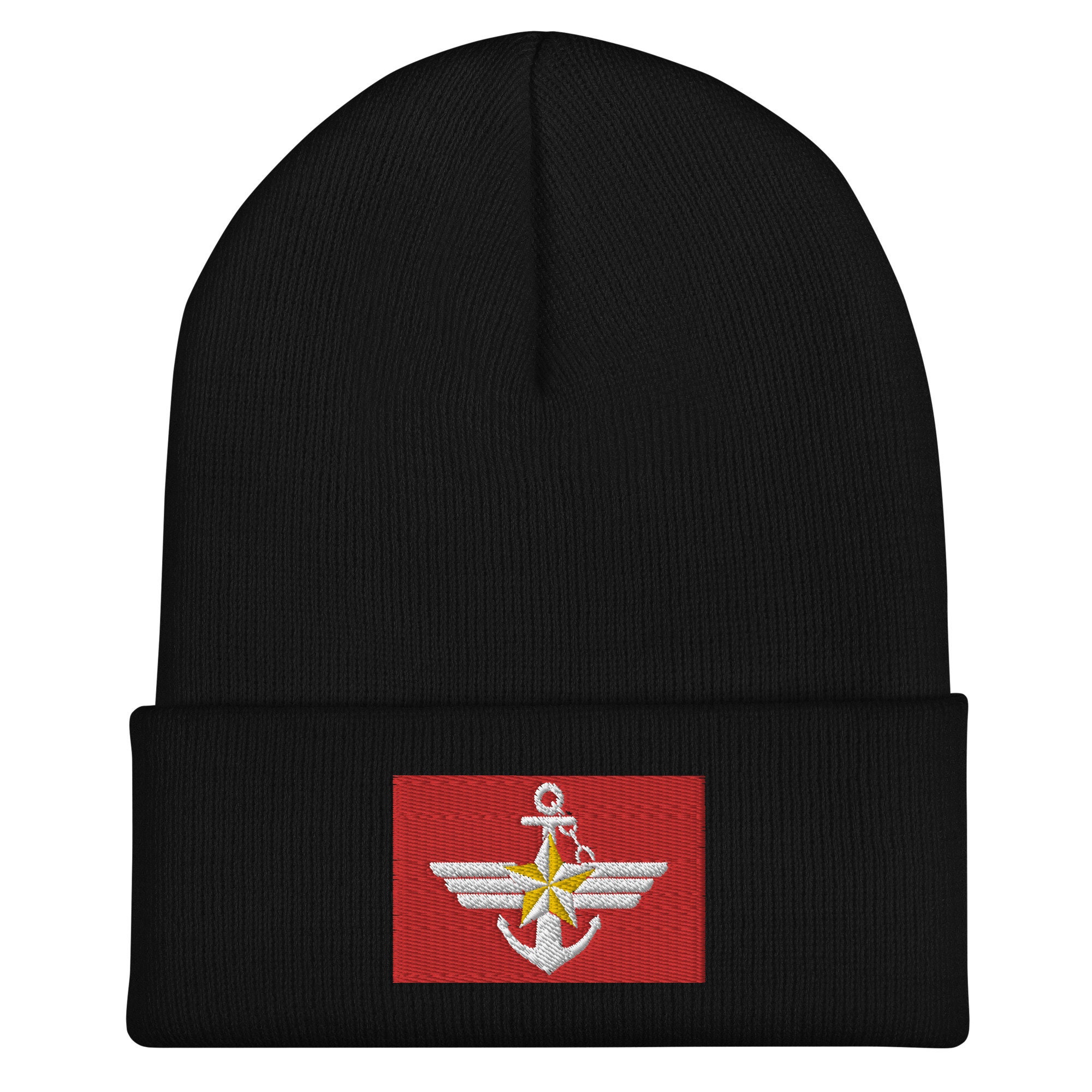 emblem der streitkräfte der republik korea bestickte cuffed beanie 4366