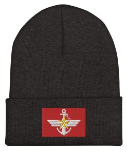 emblem der streitkräfte der republik korea bestickte cuffed beanie 8404