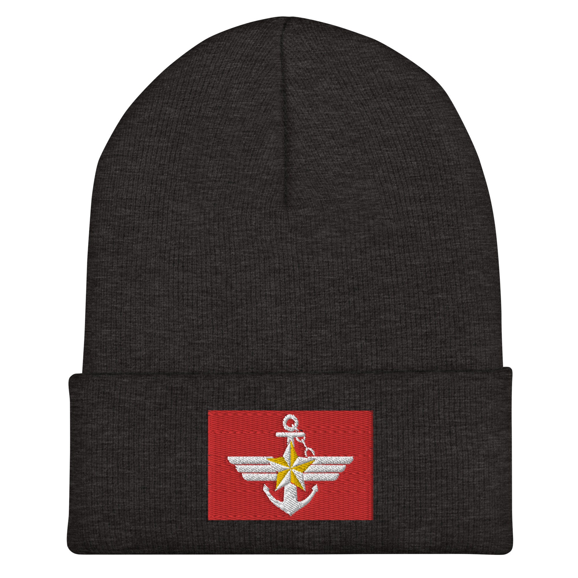 emblem der streitkräfte der republik korea bestickte cuffed beanie 8404