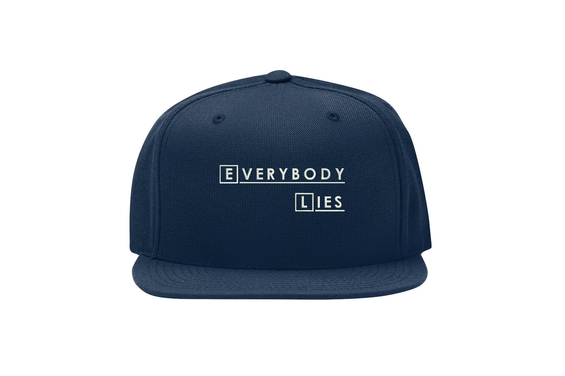 Everybody Lies Snapback Cap – Lustiger Film-Slogan, Flat Bill Cap everybody lies snapback cap – lustiger film slogan, flat bill cap 1814