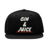 Gin And Juice Snapback Cap – Old School Classic Hip Hop Rap, Flat Bill Cap gin and juice snapback cap – old school classic hip hop rap, flat bill cap 8117