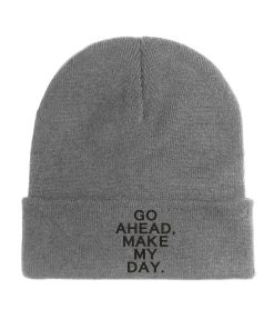 Go Ahead Make My Day Beanie Lustig für Herbst und Winter go ahead make my day beanie lustig für herbst und winter 2564