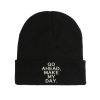 go ahead make my day beanie lustig für herbst und winter 8000