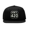Highway 420 Snapback Cap – Lustig für Cannabis Weed, Flat Bill Cap highway 420 snapback cap – lustig für cannabis weed, flat bill cap 4206