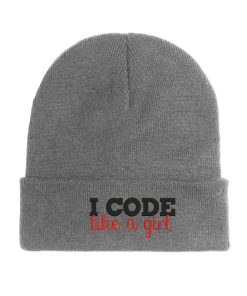 I Code Like A Girl Beanie Lustig für Nerds, Komfortabel für Herbst und Winter i code like a girl beanie lustig für nerds, komfortabel für herbst und winter 7893