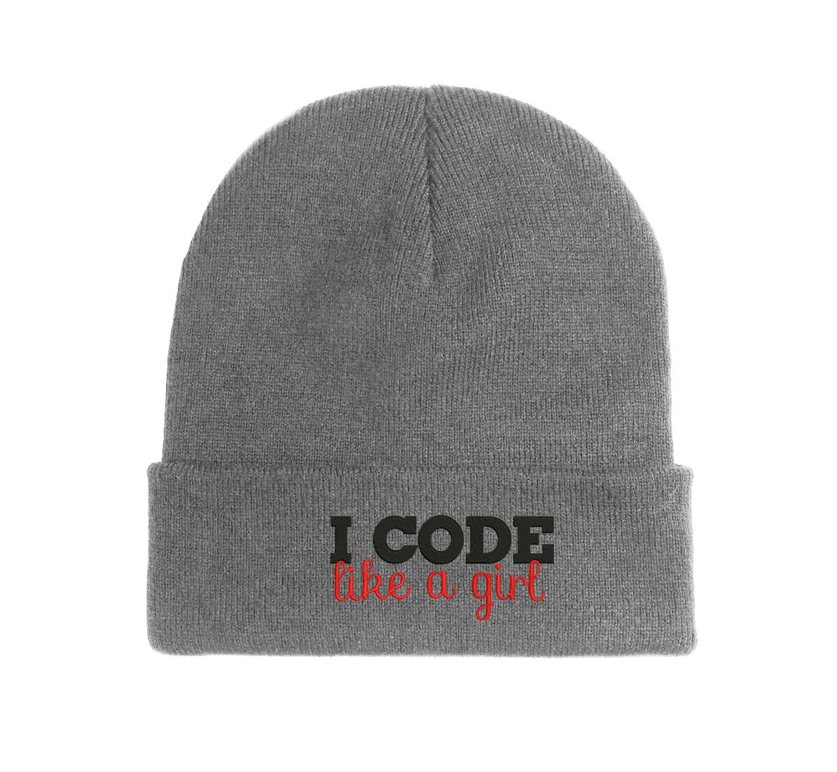 I Code Like A Girl Beanie Lustig für Nerds, Komfortabel für Herbst und Winter i code like a girl beanie lustig für nerds, komfortabel für herbst und winter 7893