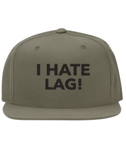 I Hate Lag Snapback Cap – Lustig für Gamer, Flat Bill Cap i hate lag snapback cap – lustig für gamer, flat bill cap 3997
