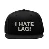 I Hate Lag Snapback Cap – Lustig für Gamer, Flat Bill Cap i hate lag snapback cap – lustig für gamer, flat bill cap 7272