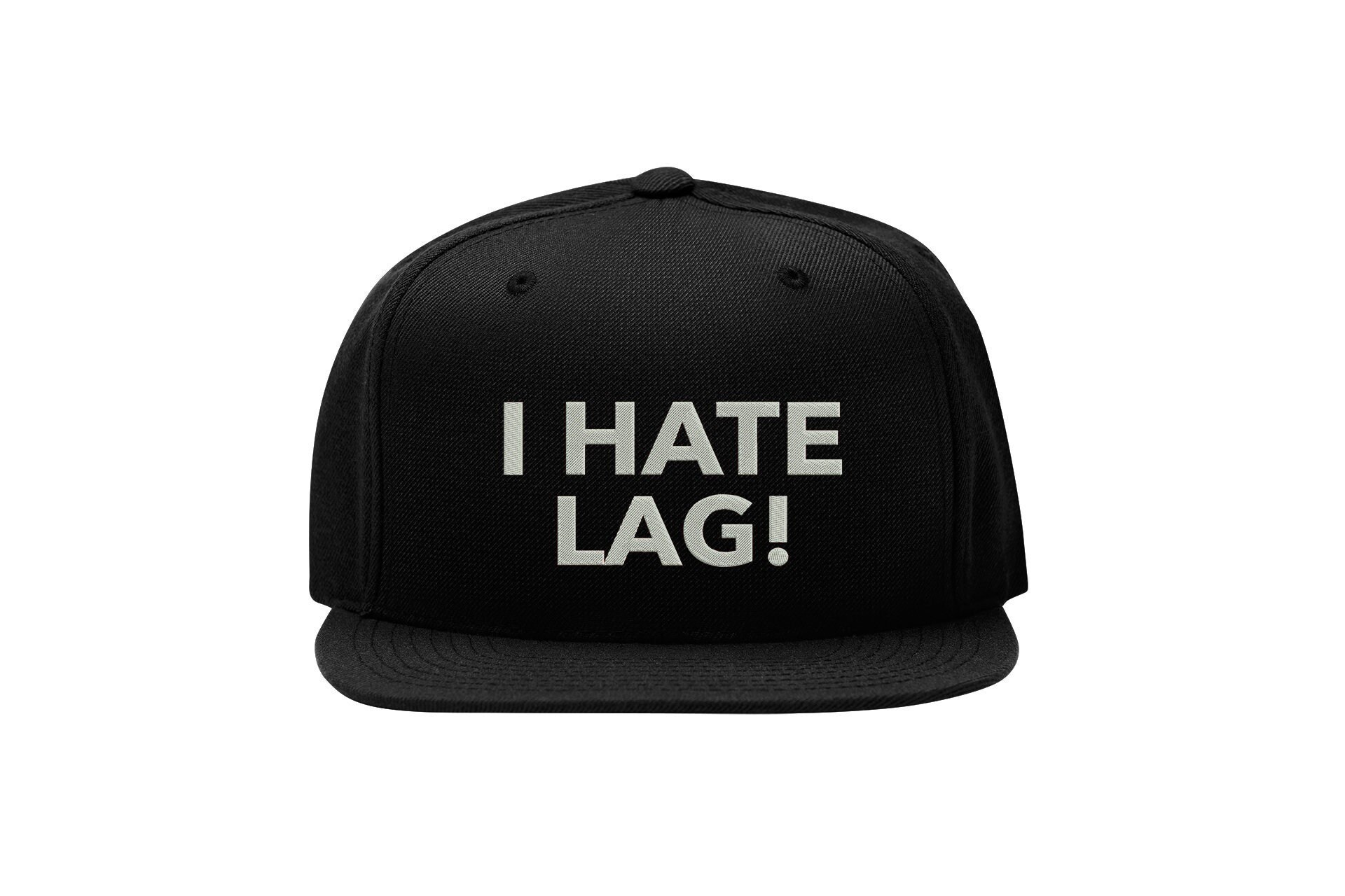 I Hate Lag Snapback Cap – Lustig für Gamer, Flat Bill Cap i hate lag snapback cap – lustig für gamer, flat bill cap 7272