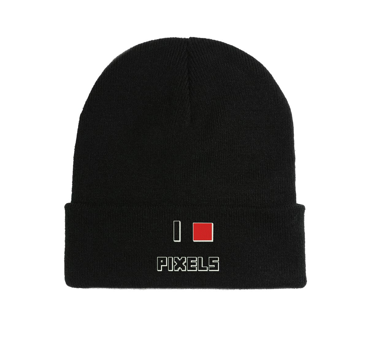 I Love Pixels Beanie Lustig und Bequem für Herbst und Winter