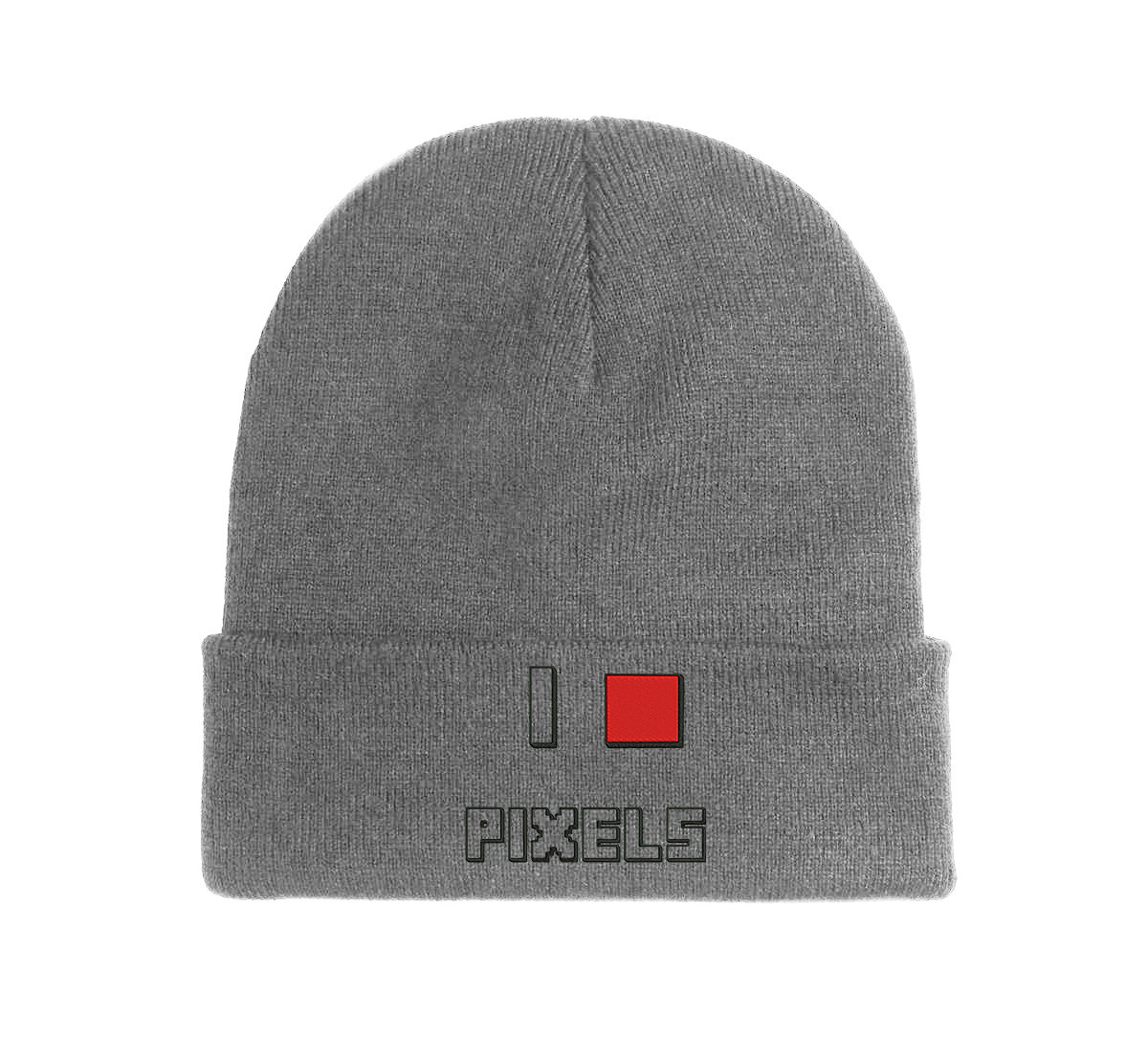 I Love Pixels Beanie Lustig und Bequem für Herbst und Winter