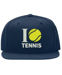 i love tennis snapback cap – sport, flat bill cap 8324