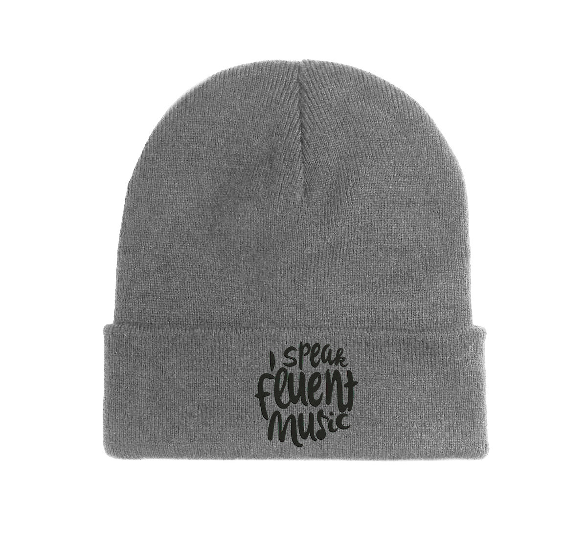 i speak fluent music beanie komfortabel und warm für herbst und winter 1173