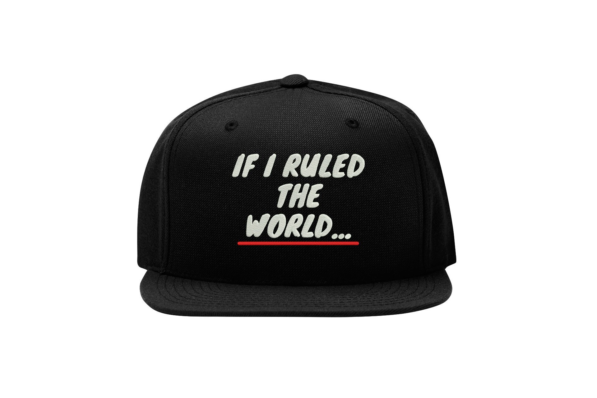 If I Ruled The World Snapback Cap – Hip Hop Rap Old School, Flat Bill Cap if i ruled the world snapback cap – hip hop rap old school, flat bill cap 4893