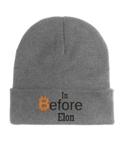 in bitcoin before elon beanie lustig für crypto liebhaber, warm und komfortabel für herbst und winter 4295