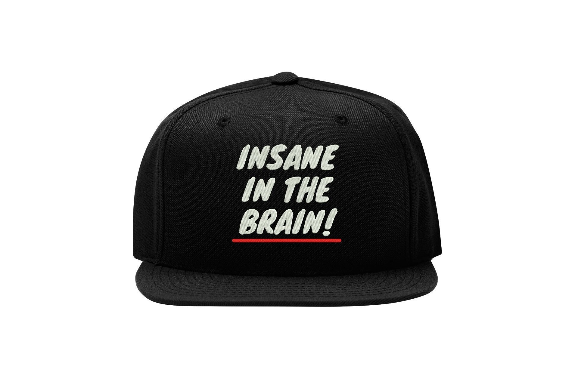 Insane In The Brain Snapback Cap – Rap Hip Hop Old School, Flat Bill Cap insane in the brain snapback cap – rap hip hop old school, flat bill cap 1933