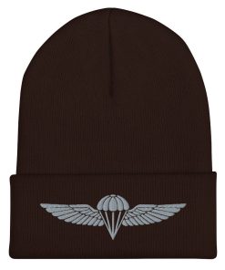 israelische idf fallschirmjäger flügel bestickte cuffed beanie 8000