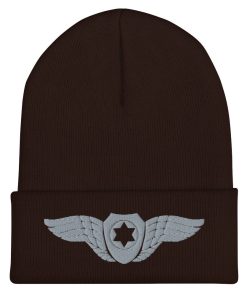 Israelische Luftwaffe IAF Pilotenflügel Bestickte Cuffed Beanie israelische luftwaffe iaf pilotenflügel bestickte cuffed beanie 7636