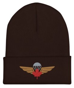 Kanadische Streitkräfte Airborne Fallschirmspringer Abzeichen Bestickte Cuffed Beanie kanadische streitkräfte airborne fallschirmspringer abzeichen bestickte cuffed beanie 3120