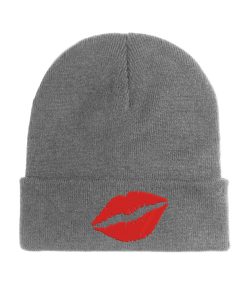 Lips Kiss Logo Beanie Lustig und Bequem für Herbst und Winter lips kiss logo beanie lustig und bequem für herbst und winter 4847