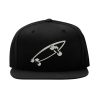 long board skate snapback cap – hip hop stil, flat bill 4458