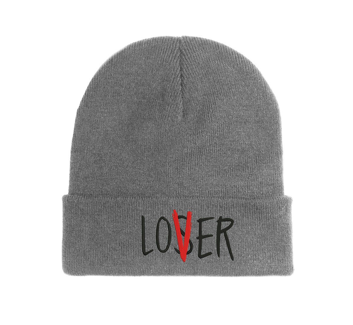 loser lover beanie lustig und warm für herbst und winter 6159