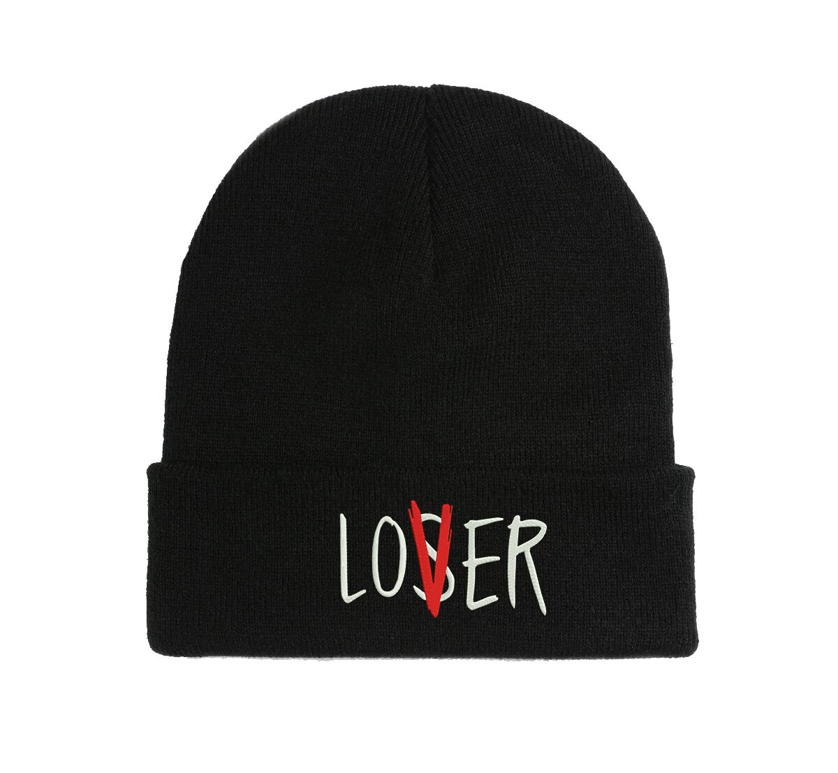 loser lover beanie lustig und warm für herbst und winter 6706