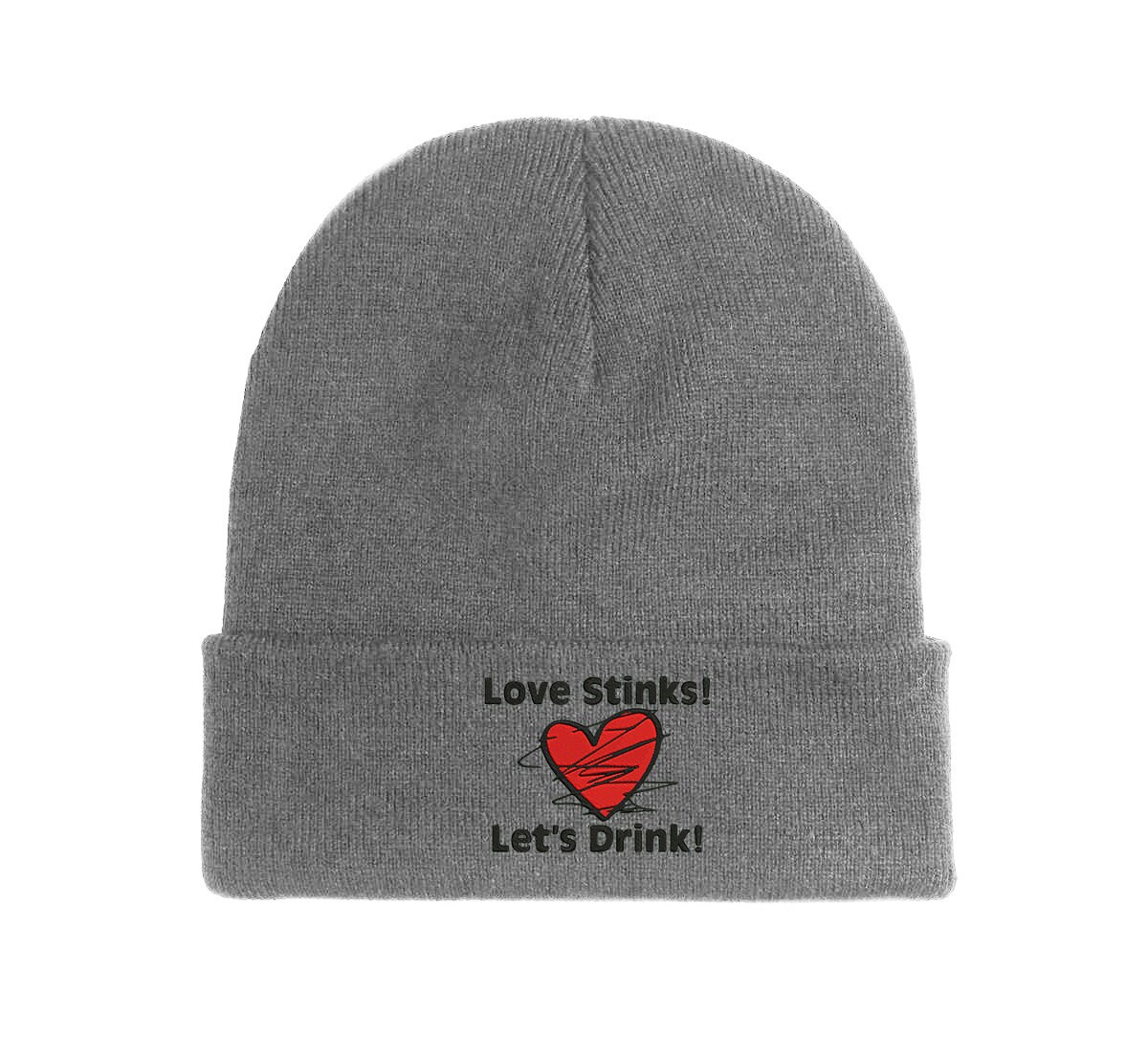 love stinks let's drink beanie lustig und bequem für herbst und winter 7721