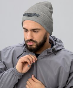 luftwaffe pilotenflügel bestickte cuffed beanie 1709