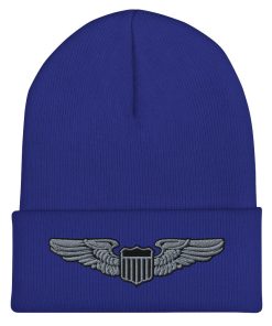 luftwaffe pilotenflügel bestickte cuffed beanie 3985