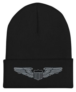 luftwaffe pilotenflügel bestickte cuffed beanie 4043
