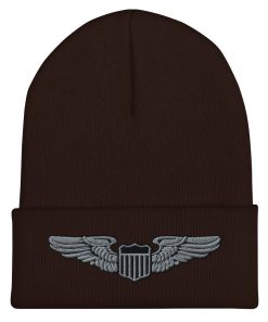 luftwaffe pilotenflügel bestickte cuffed beanie 8954