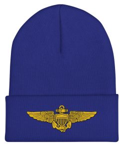 marineflieger luftfahrtflügel bestickte cuffed beanie 4682
