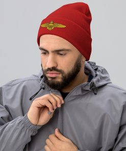 marineflieger luftfahrtflügel bestickte cuffed beanie 6569