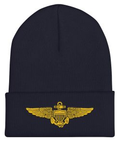 marineflieger luftfahrtflügel bestickte cuffed beanie 8266