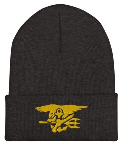 Navy Seal Trident Bestickte Cuffed Beanie navy seal trident bestickte cuffed beanie 8348
