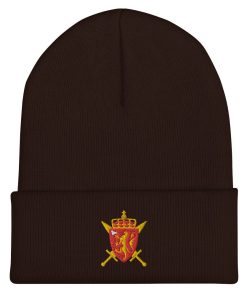 Norwegische Streitkräfte Wappen Bestickte Cuffed Beanie norwegische streitkräfte wappen bestickte cuffed beanie 2773