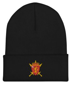 Norwegische Streitkräfte Wappen Bestickte Cuffed Beanie norwegische streitkräfte wappen bestickte cuffed beanie 4929