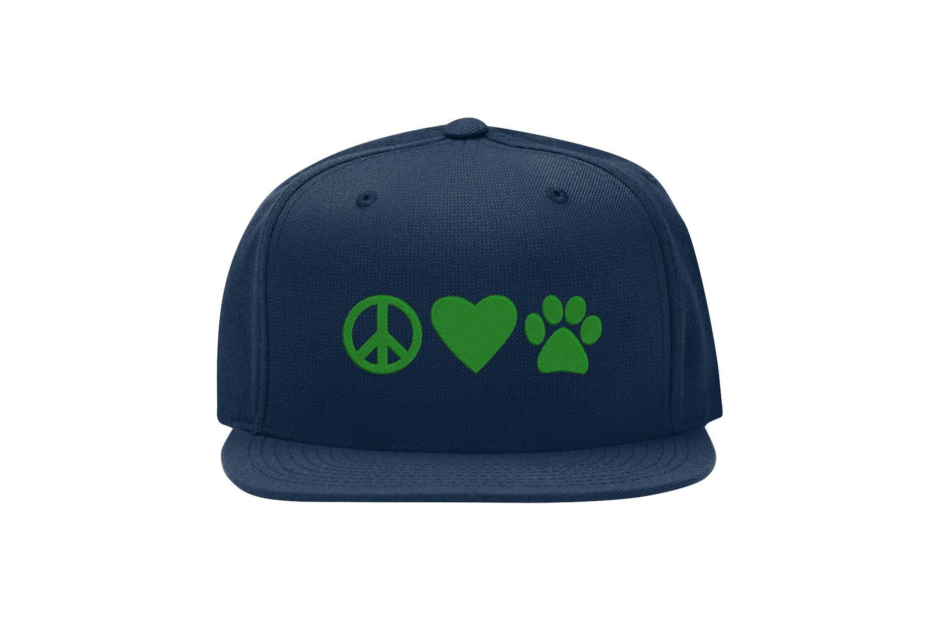 Peace Love Paw Snapback Cap – Animal Lover, Flat Bill Cap peace love paw snapback cap – animal lover, flat bill cap 6910