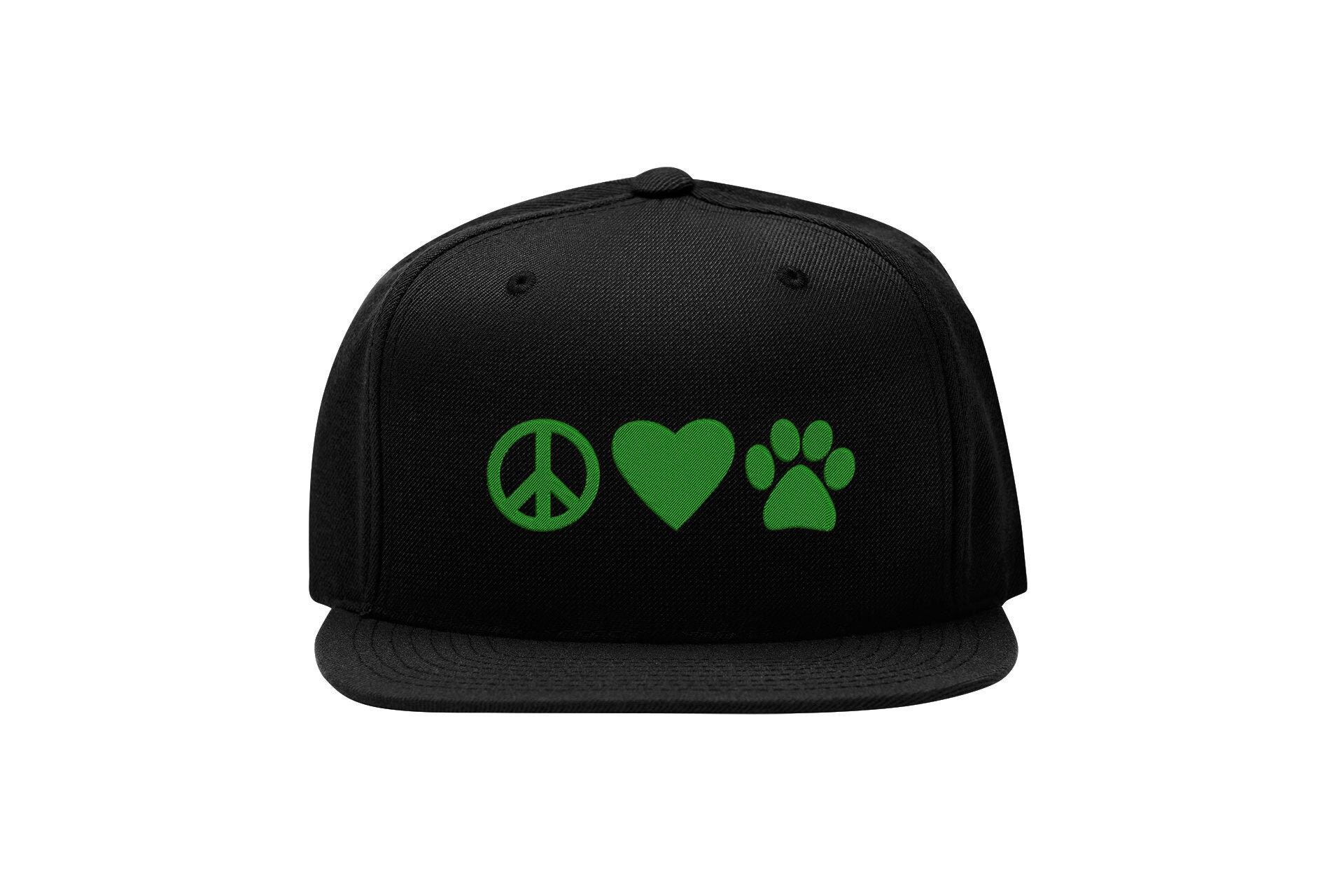 Peace Love Paw Snapback Cap – Animal Lover, Flat Bill Cap peace love paw snapback cap – animal lover, flat bill cap 8701