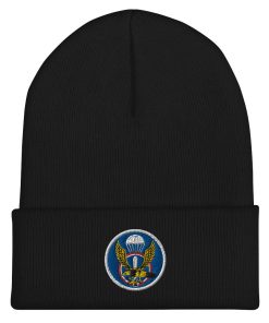 Republik Korea ROK Spezialkriegsführungskommando Emblem Bestickte Cuffed Beanie republik korea rok spezialkriegsführungskommando emblem bestickte cuffed beanie 4135