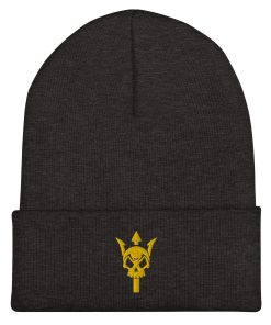 Spezialkriegsführung Schädel und Trident Bestickte Cuffed Beanie spezialkriegsführung schädel und trident bestickte cuffed beanie 3155