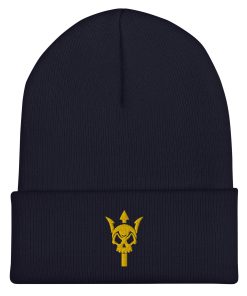 Spezialkriegsführung Schädel und Trident Bestickte Cuffed Beanie spezialkriegsführung schädel und trident bestickte cuffed beanie 8751