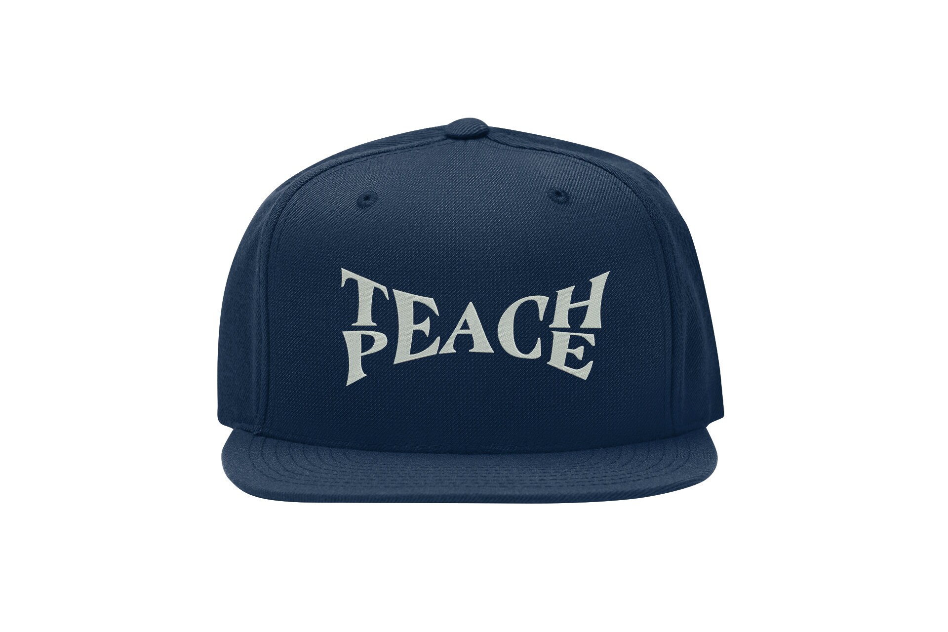 Teach Peace Snapback Cap – Pacifist Stop War, Flat Bill Cap teach peace snapback cap – pacifist stop war, flat bill cap 3189